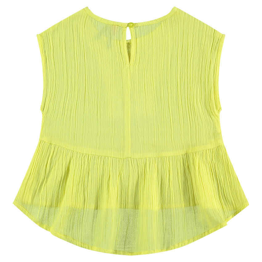 Top en crépon fantaisie et crochet 