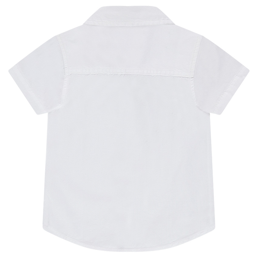 Chemise manches courtes unie  