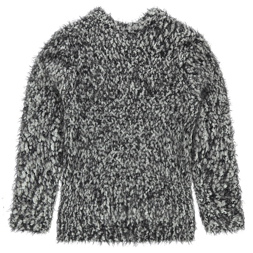 Pull en tricot effet "poils" 