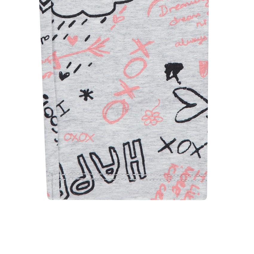 Legging en jersey avec imprimé fantaisie all-over.  