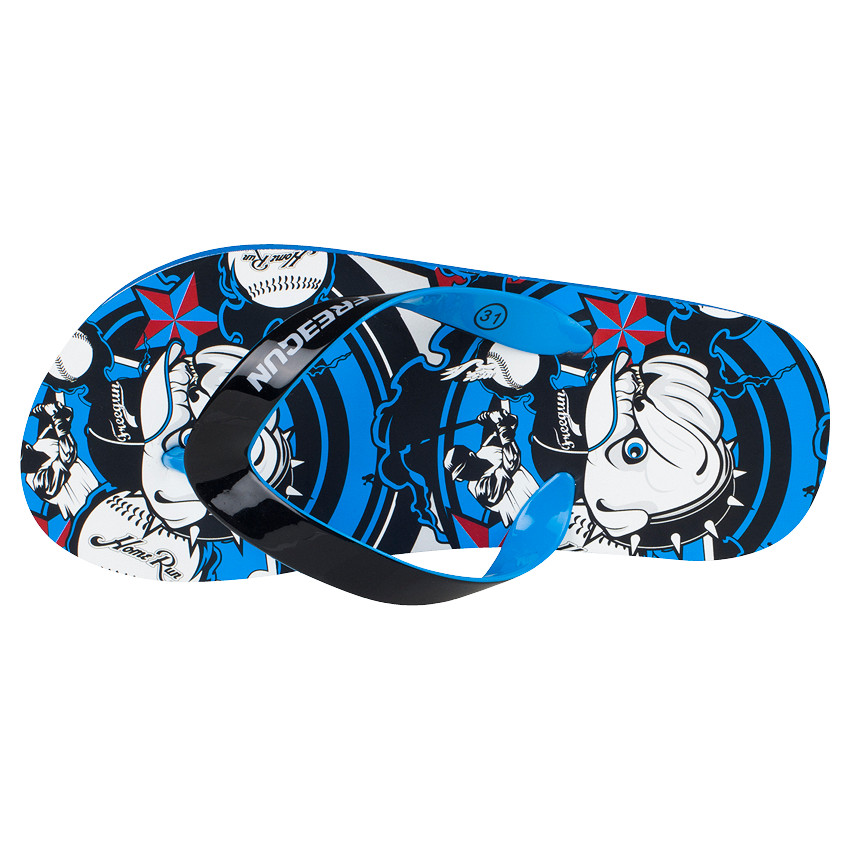 Tongs FREEGUN avec semelle imprimée bulldog 