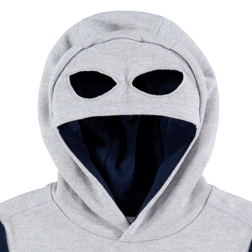 Sweat en molleton avec print Marvel Spiderman et capuche effet masque 