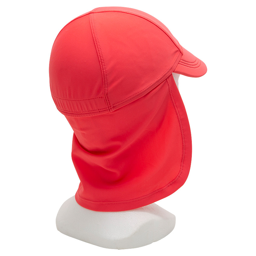 Casquette rouge nuque anti-UV SPF 50+ avec print fantaisie 