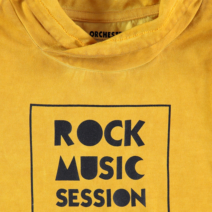 Sous-pull en jersey surteint avec col montant avec texte printé 