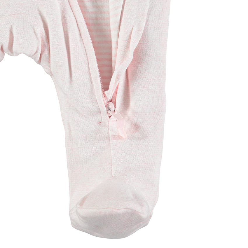 Combi-pilote à capuche rayée en interlock  