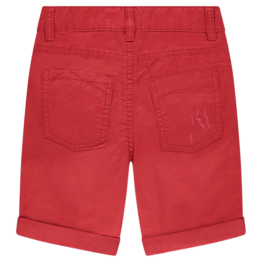 Bermuda en coton surteint effet crinkle 