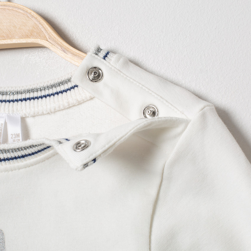 Jogging en molleton à lune et étoiles printées 