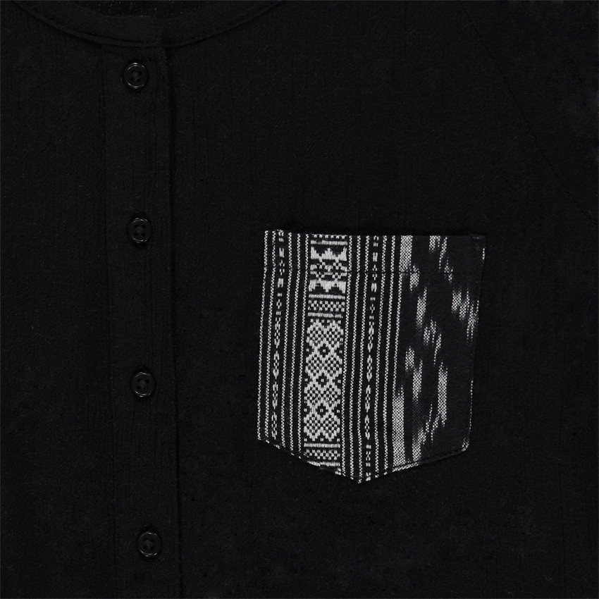 Junior -  Combinaison fluide en crépon avec poche fantaisie 