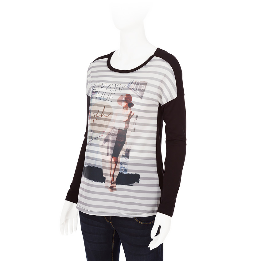 Tee-shirt manches longues de grossesse print sublimation 