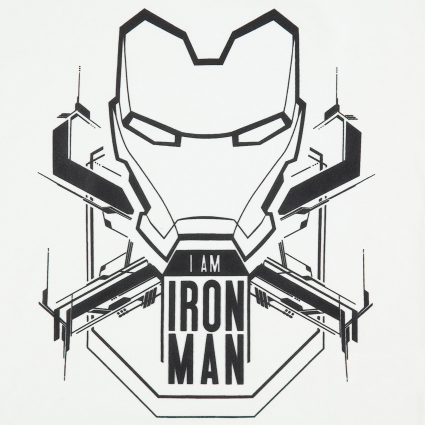 Junior - Tee-shirt manches longues en jersey print Marvel Iron Man 