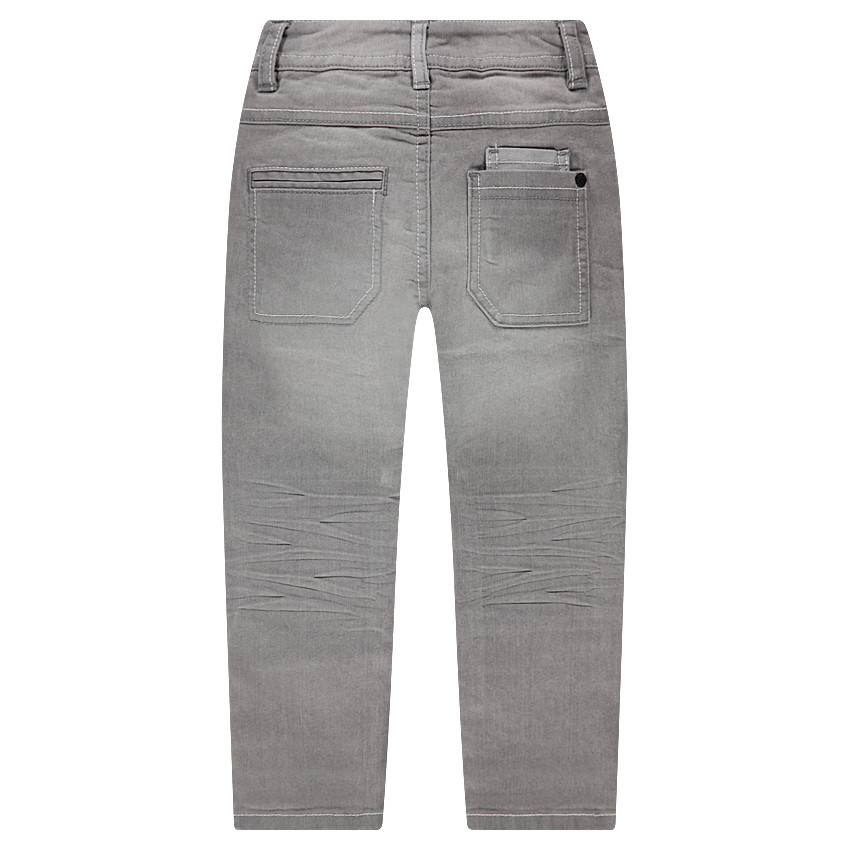 Jeans effet used et crinkle 6 poches 