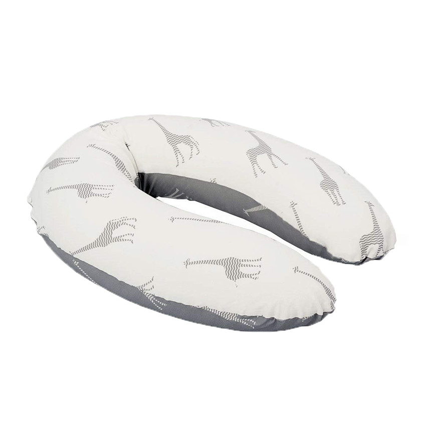 Coussin d’allaitement Doomoo – Girafe/Gris 