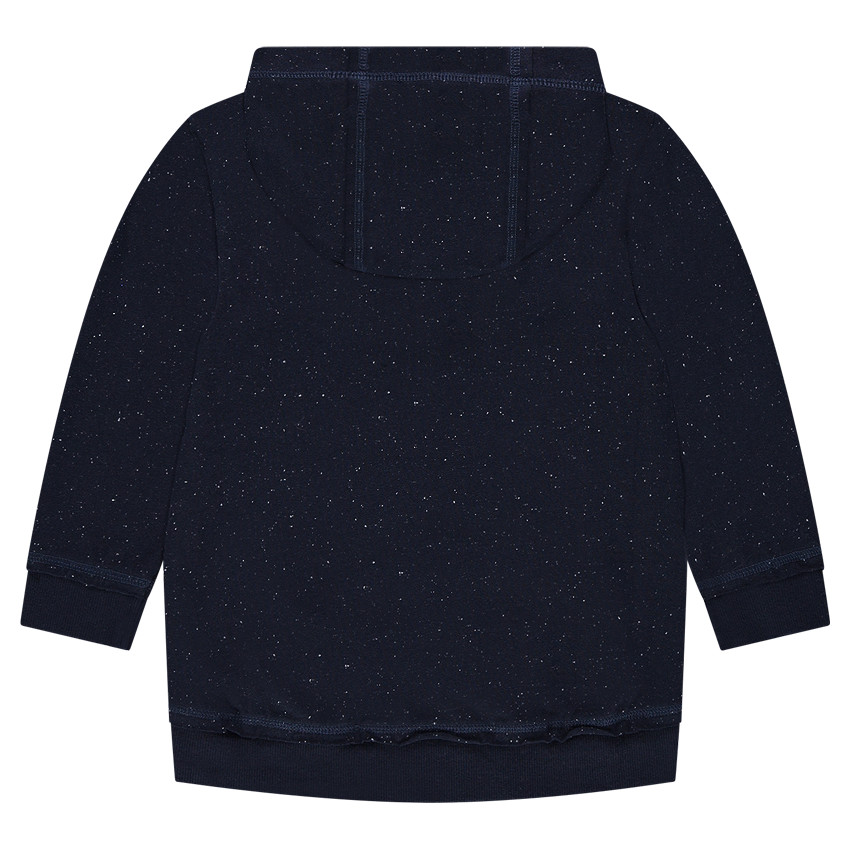 Sweat à capuche en molleton effet neps 