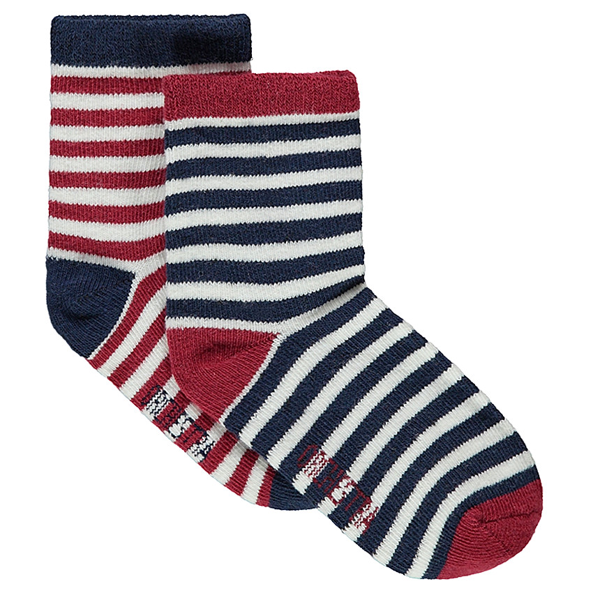 Lot de 2 paires de chaussettes rayées all-over 
