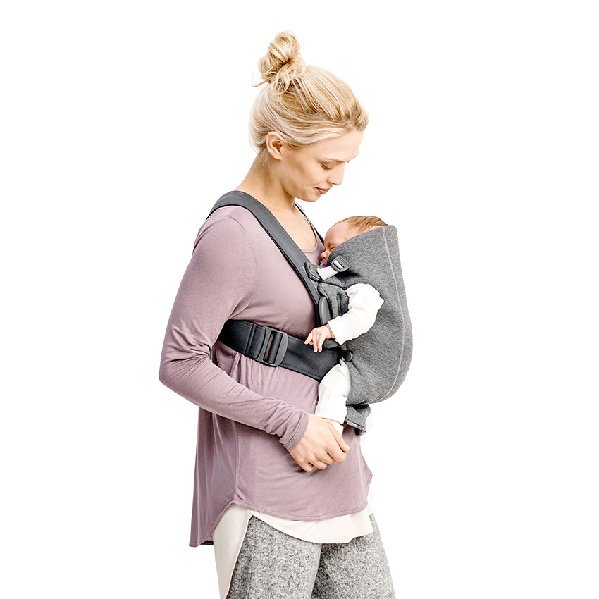 Porte-bébé Mini 3D jersey - Gris clair 