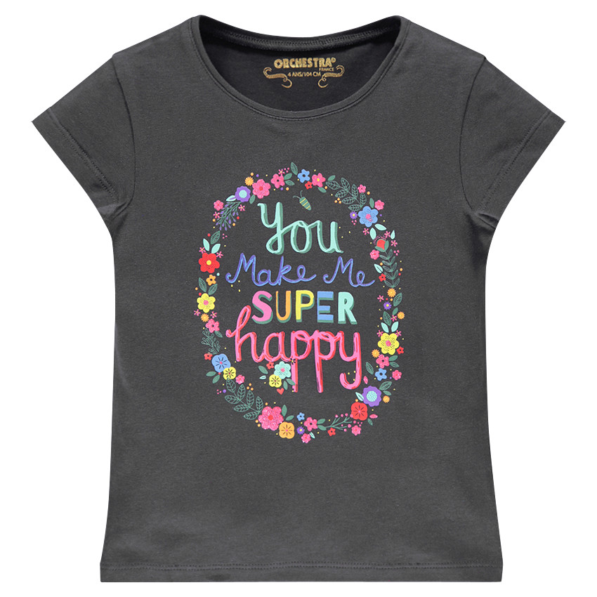 Tee-shirt manches courtes printé 