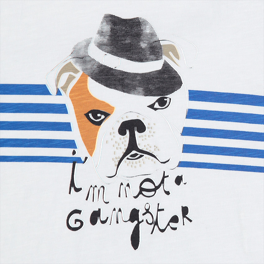 Tee-shirt manches longues en jersey avec print fantaisie 