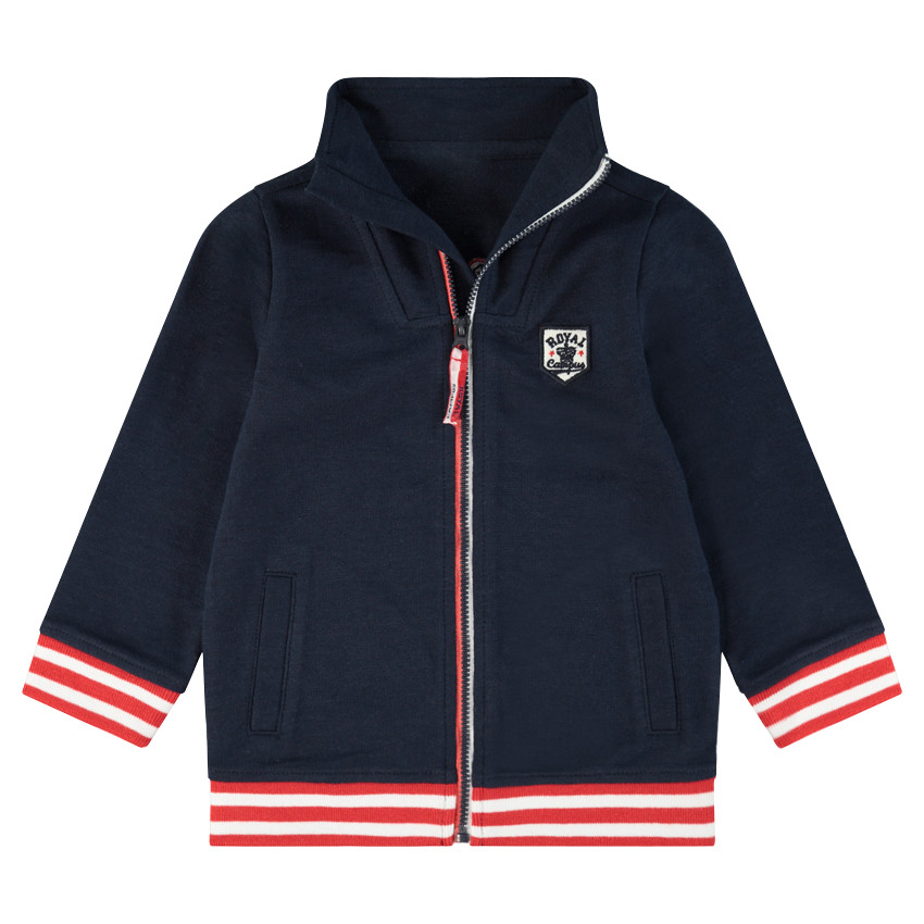 Gilet en molleton avec badge patché et inscription au dos 