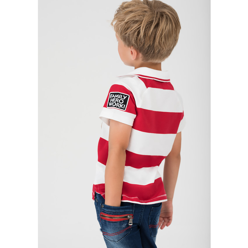 Bermuda en denim like effet used avec déchirures et détails  