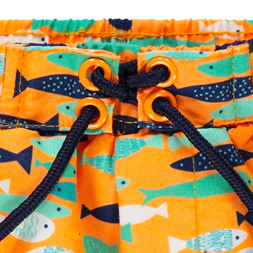 Short de bain avec poissons imprimés all-over 