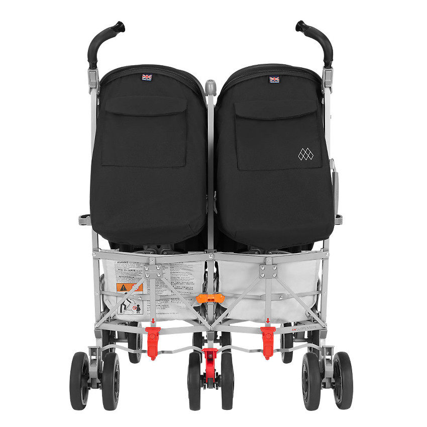 Poussette canne double Twin Techno - Black 