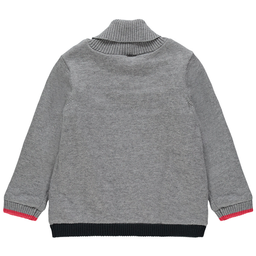 Pull en tricot esprit Noël à col châle  