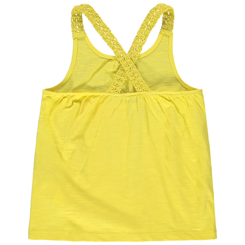 Débardeur print toucan avec bretelles en maille 