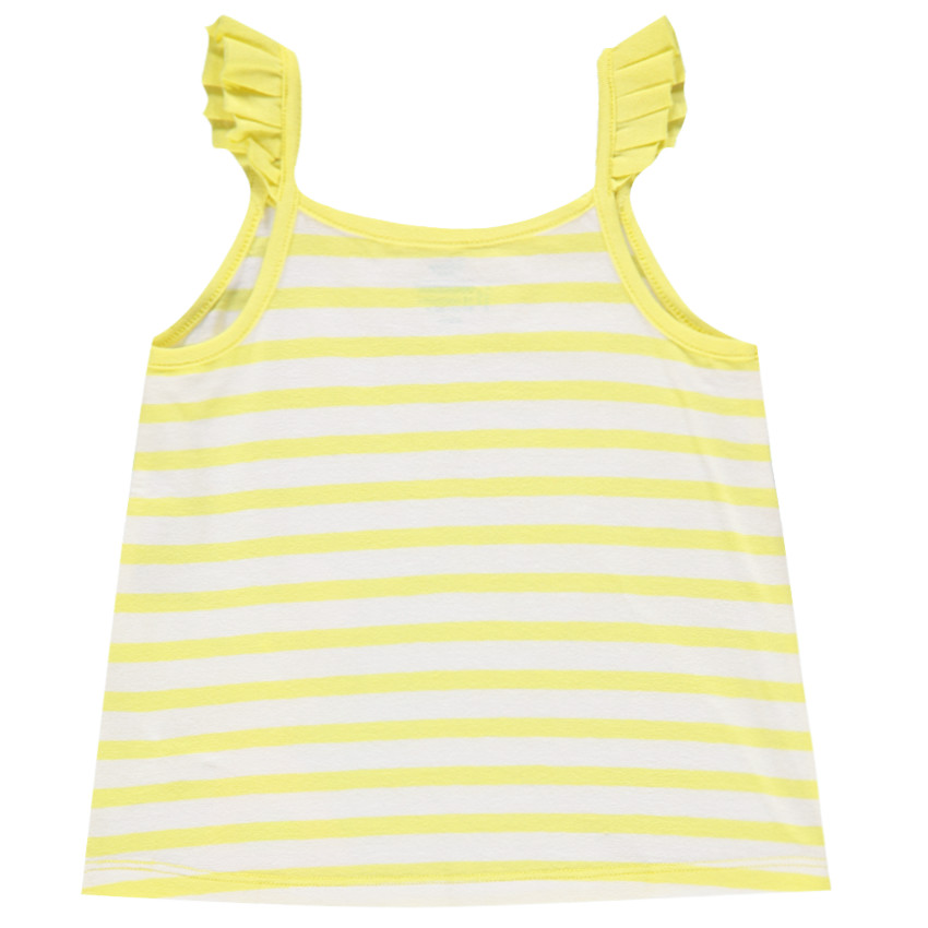 Débardeur à bretelles volantées avec print Fée Clochette 