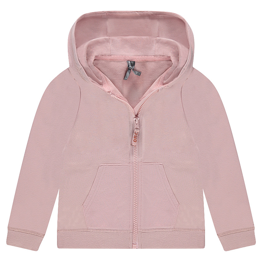 Gilet à capuche en molleton zippé 