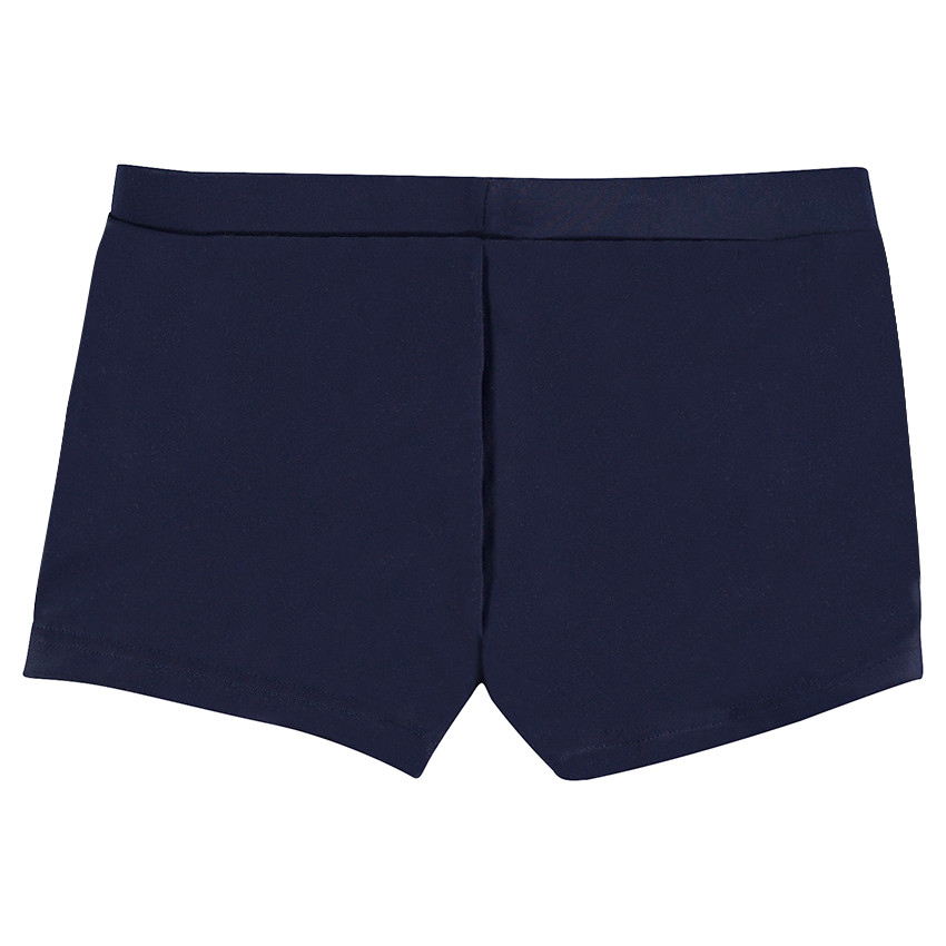 Boxer de bain uni avec print fantaisie 