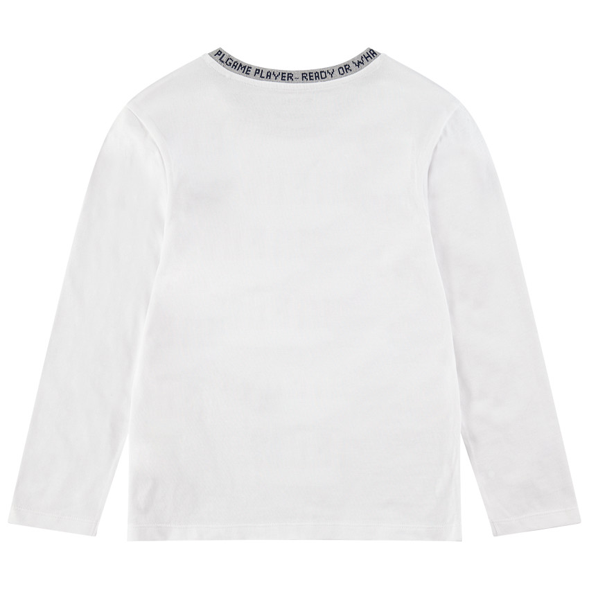 Junior - Tee-shirt manches longues en jersey avec symboles printés 