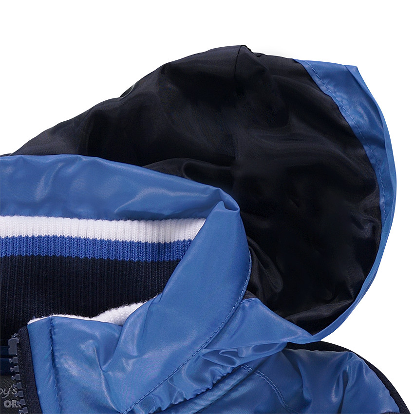 Junior - Veste bi-matière avec poches zippées et capuche intégrée 