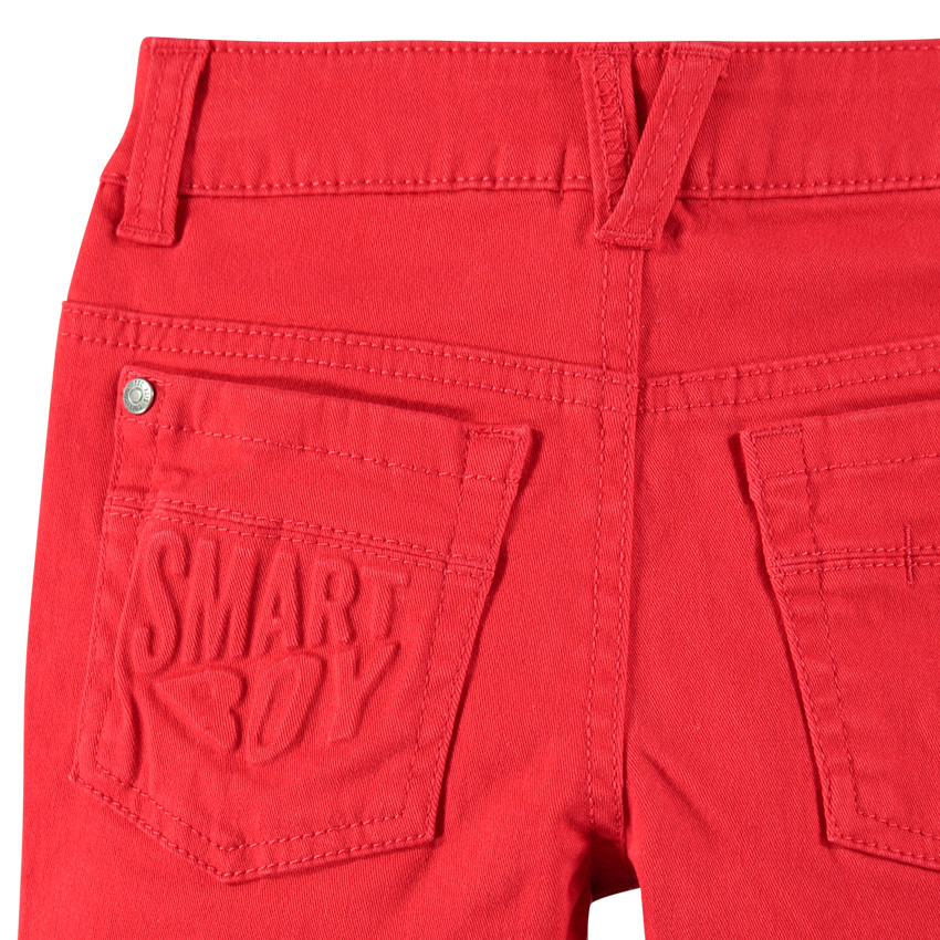 Pantalon en twill surteint avec poche fantaisie au dos 