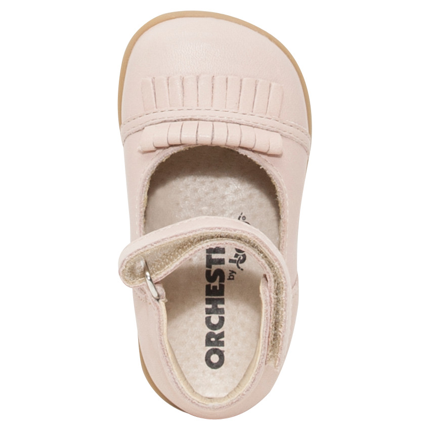 Babies en cuir avec franges fantaisie 