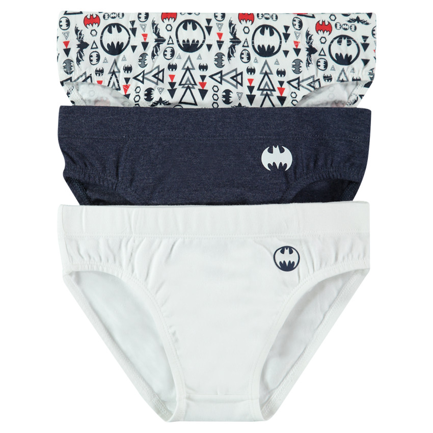 Junior - Lot de 3 slips en coton BATMAN 