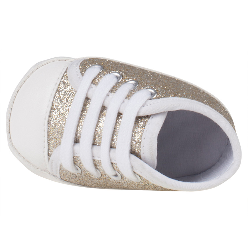 Bottillons pailletés à lacets 