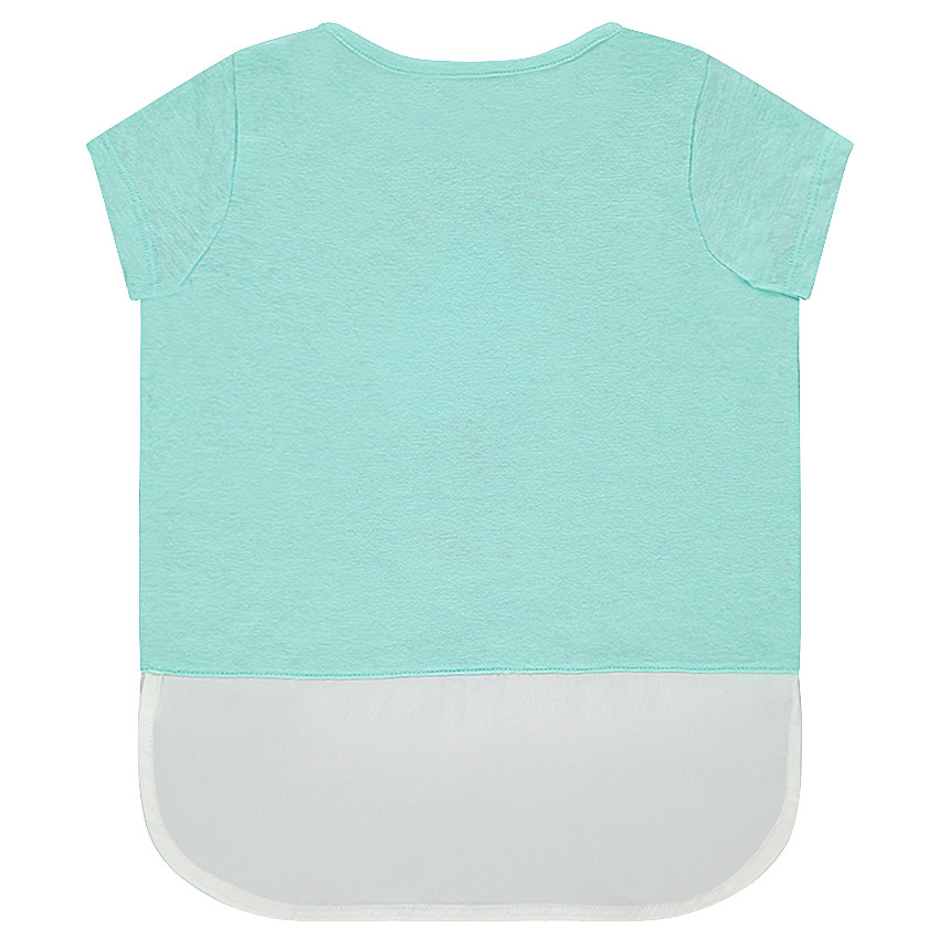 Tee-shirt manches courtes effet 2 en 1 avec print fantaisie 