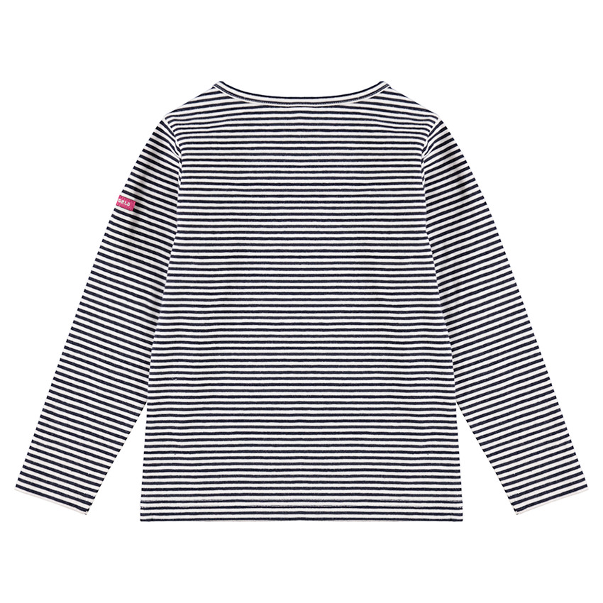 Sous-pull en jersey rayé avec Smiley en sequins 