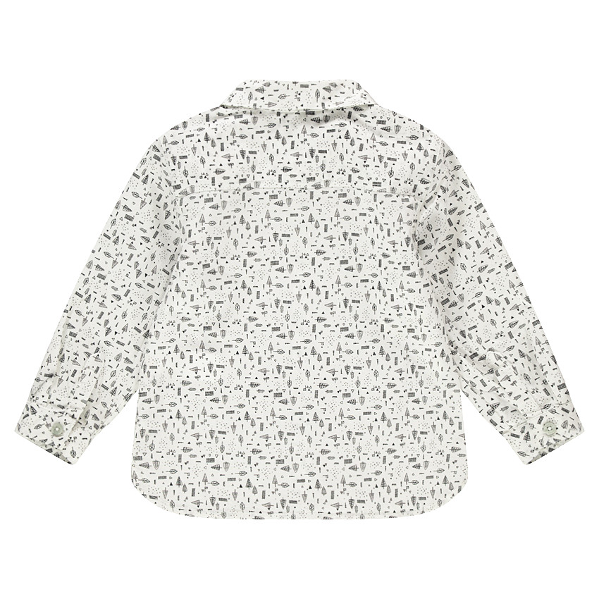 Chemise manches longues avec imprimé fantaisie all-over 