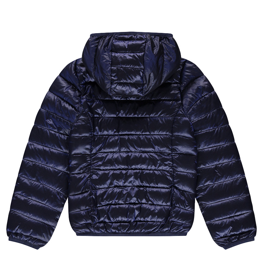 Junior - Doudoune light imperméable à capuche avec sac de rangement imprimé 