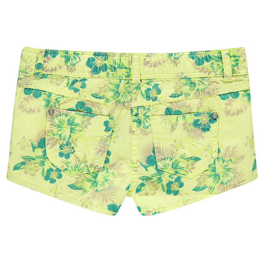 Short en twill imprimé fantaisie 