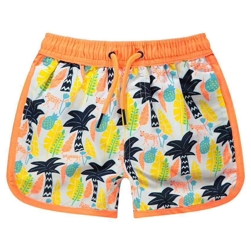 Short de bain avec palmiers printés all-over 