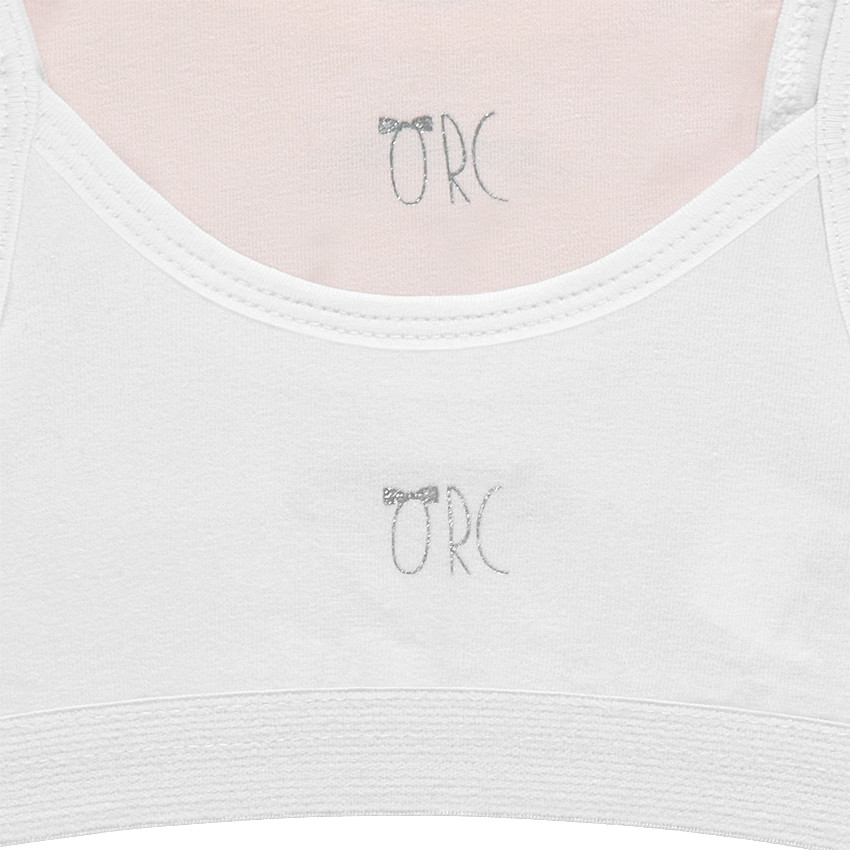 Junior - Lot de 2 brassières unies print logo 