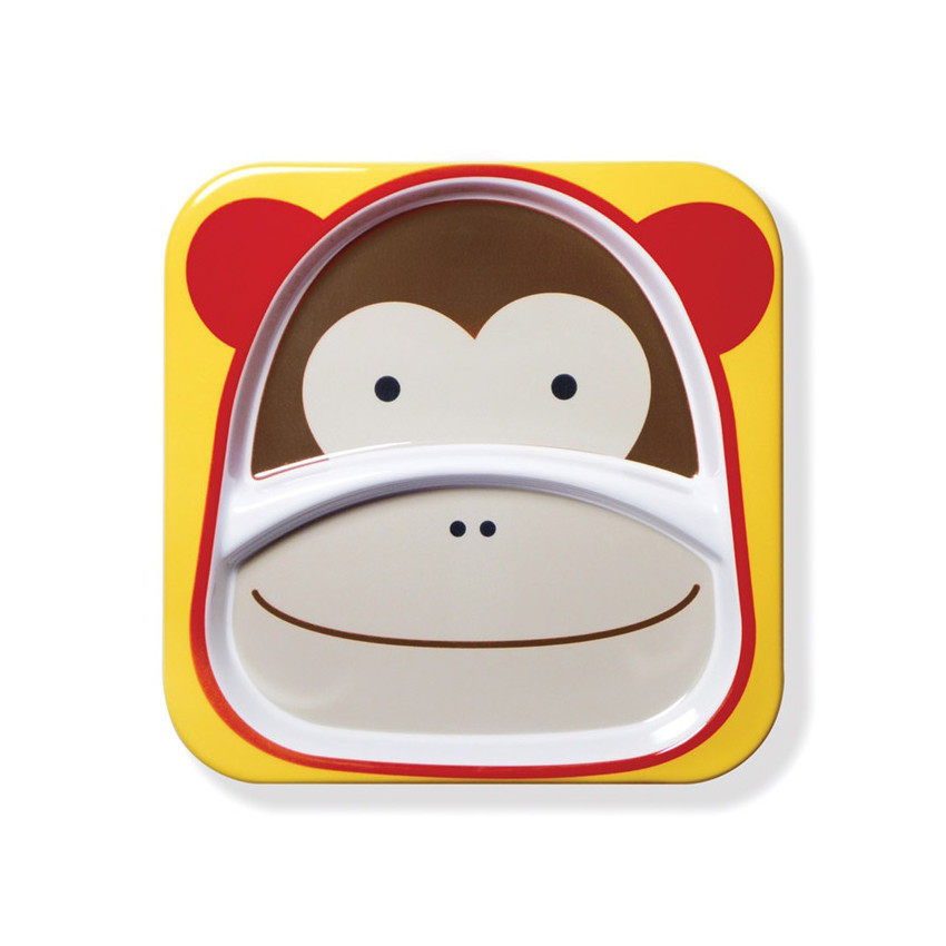 Assiette à compartiments Zoo singe 
