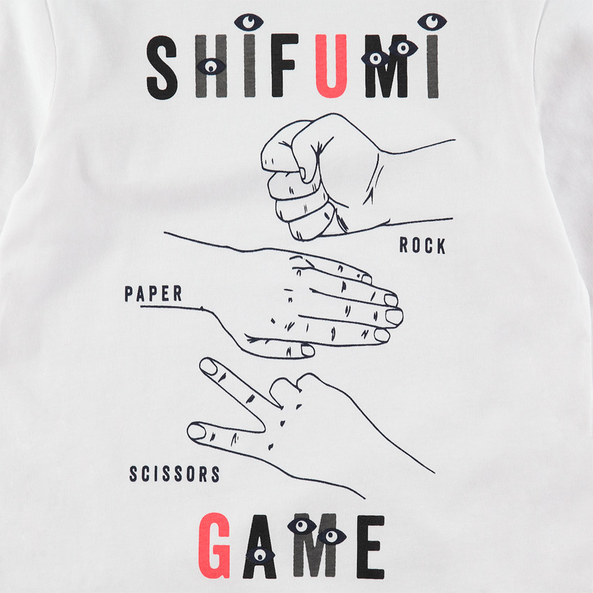 Junior - Tee-shirt manches longues en jersey avec symboles printés 