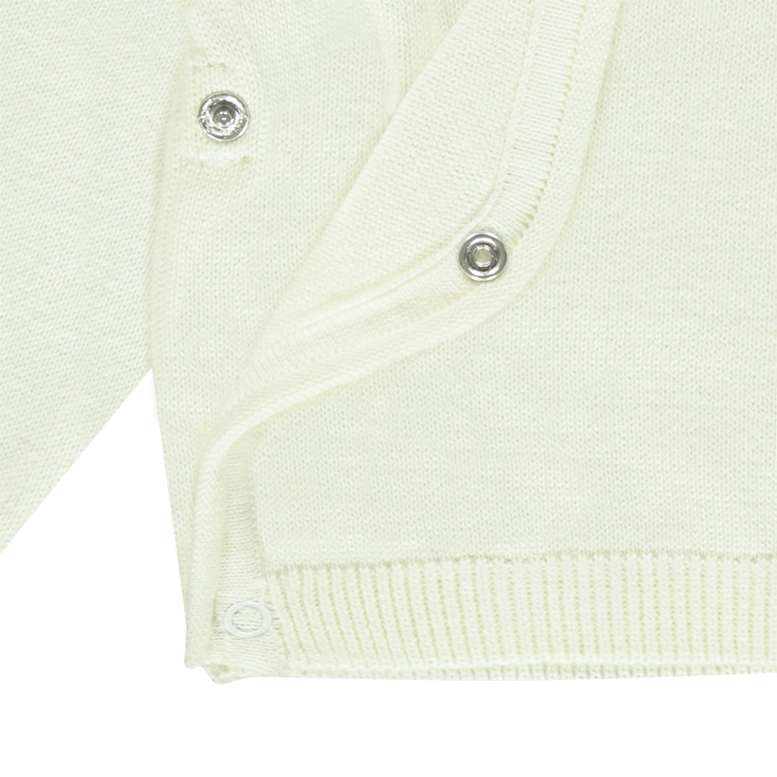 Brassière en tricot avec badge nuage Smiley Baby 