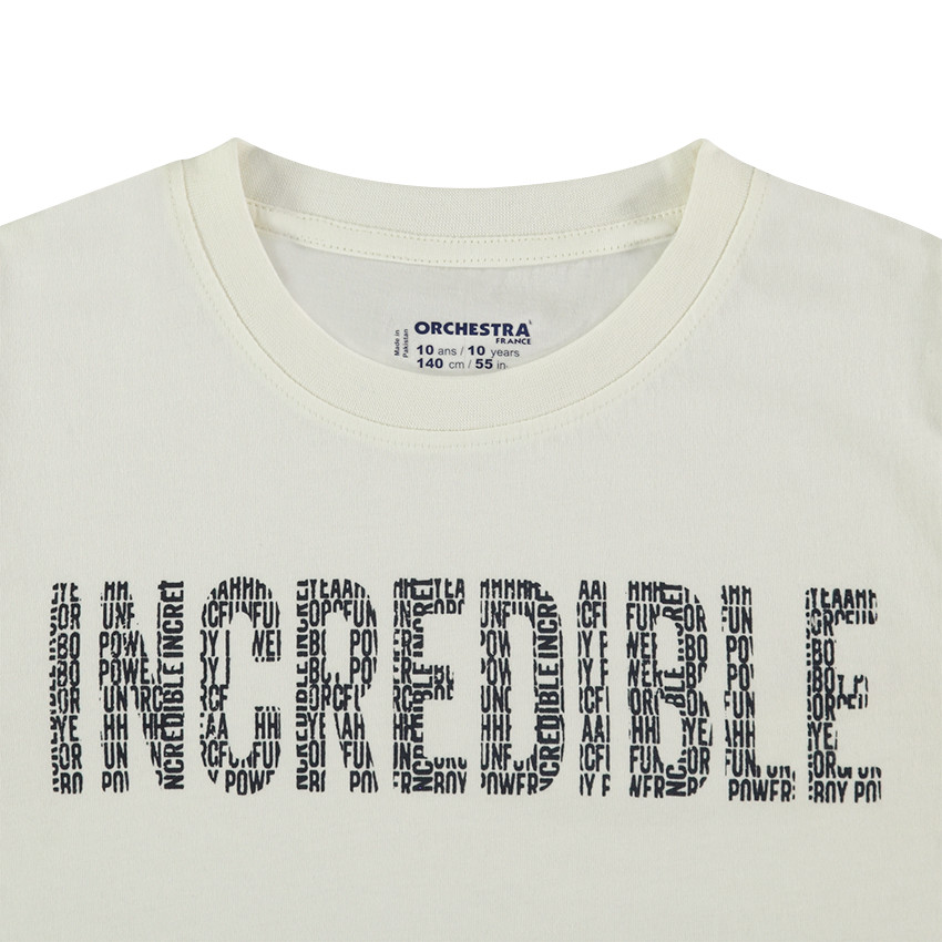 Junior - Tee-shirt manches longues avec message printé 