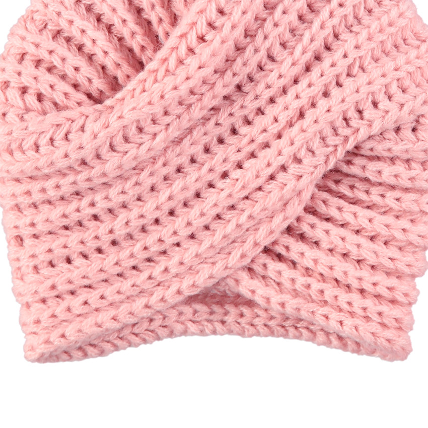 Bonnet esprit turban en maille épaisse 