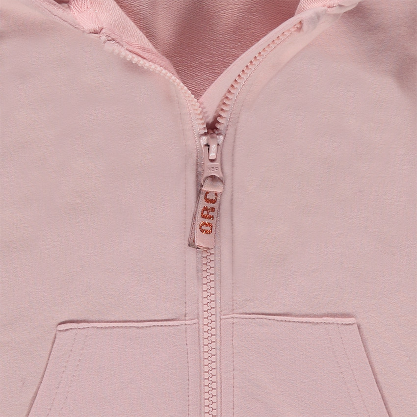 Gilet à capuche en molleton zippé 