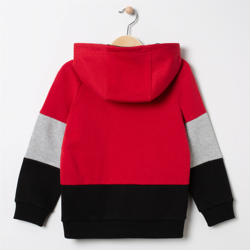 Sweat à capuche en molleton gratté avec inscription en bouclettes Smiley 